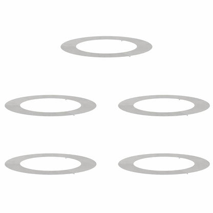Flache Baumringe 5 pcs Silber Ø30 / 60 cm Edelstahl
