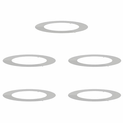 Flache Baumringe 5 pcs Silber Ø30 / 60 cm Verzinkter Stahl
