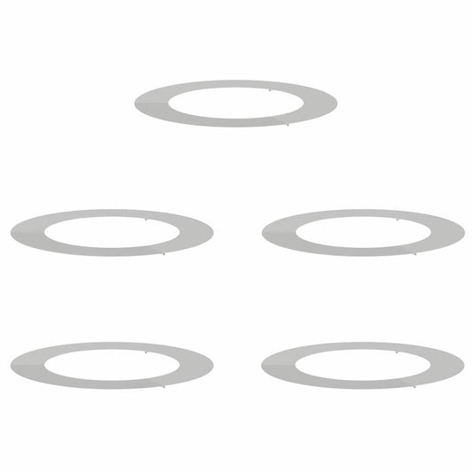 Flache Baumringe 5 pcs Silber Ø30 / 60 cm Verzinkter Stahl