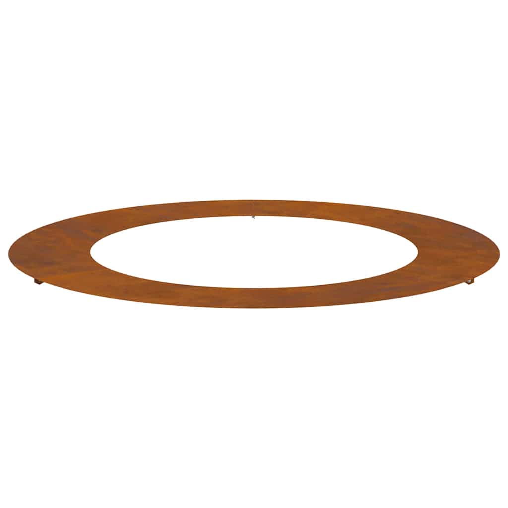 Flacher Baumring Braun Ø60 / 90 cm Witterungsbeständiger Stahl