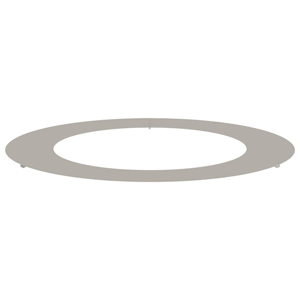 Flacher Baumring Braun Ø60 / 90 cm Witterungsbeständiger Stahl
