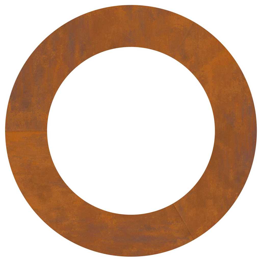 Flacher Baumring Braun Ø60 / 90 cm Witterungsbeständiger Stahl