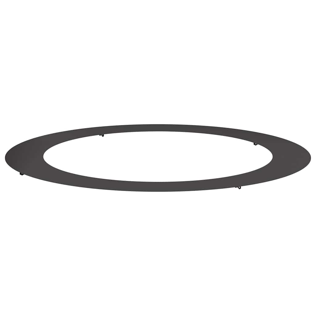 Flacher Baumring Schwarz Ø90 / 120 cm Stahl