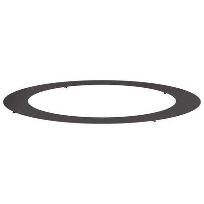 Flacher Baumring Schwarz Ø90 / 120 cm Stahl