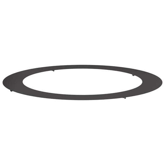 Flacher Baumring Schwarz Ø90 / 120 cm Stahl