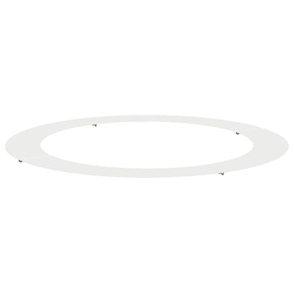 Flacher Baumring Weiß Ø90 / 120 cm Stahl
