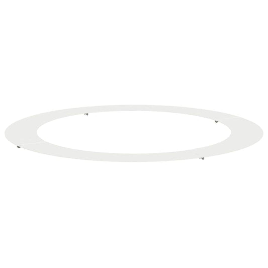 Flacher Baumring Weiß Ø90 / 120 cm Stahl