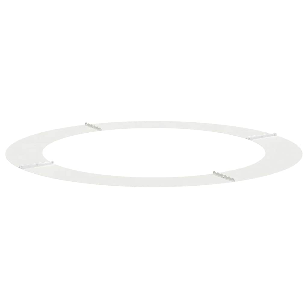 Flacher Baumring Weiß Ø90 / 120 cm Stahl