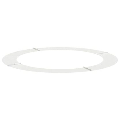Flacher Baumring Weiß Ø90 / 120 cm Stahl