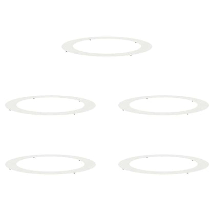 Flache Baumringe 5 pcs Weiß Ø90 / 120 cm Stahl