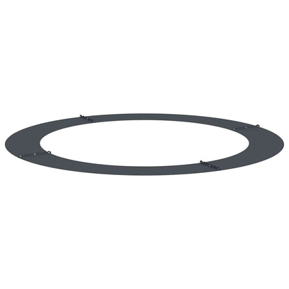 Flacher Baumring Anthrazit Ø90 / 120 cm Stahl