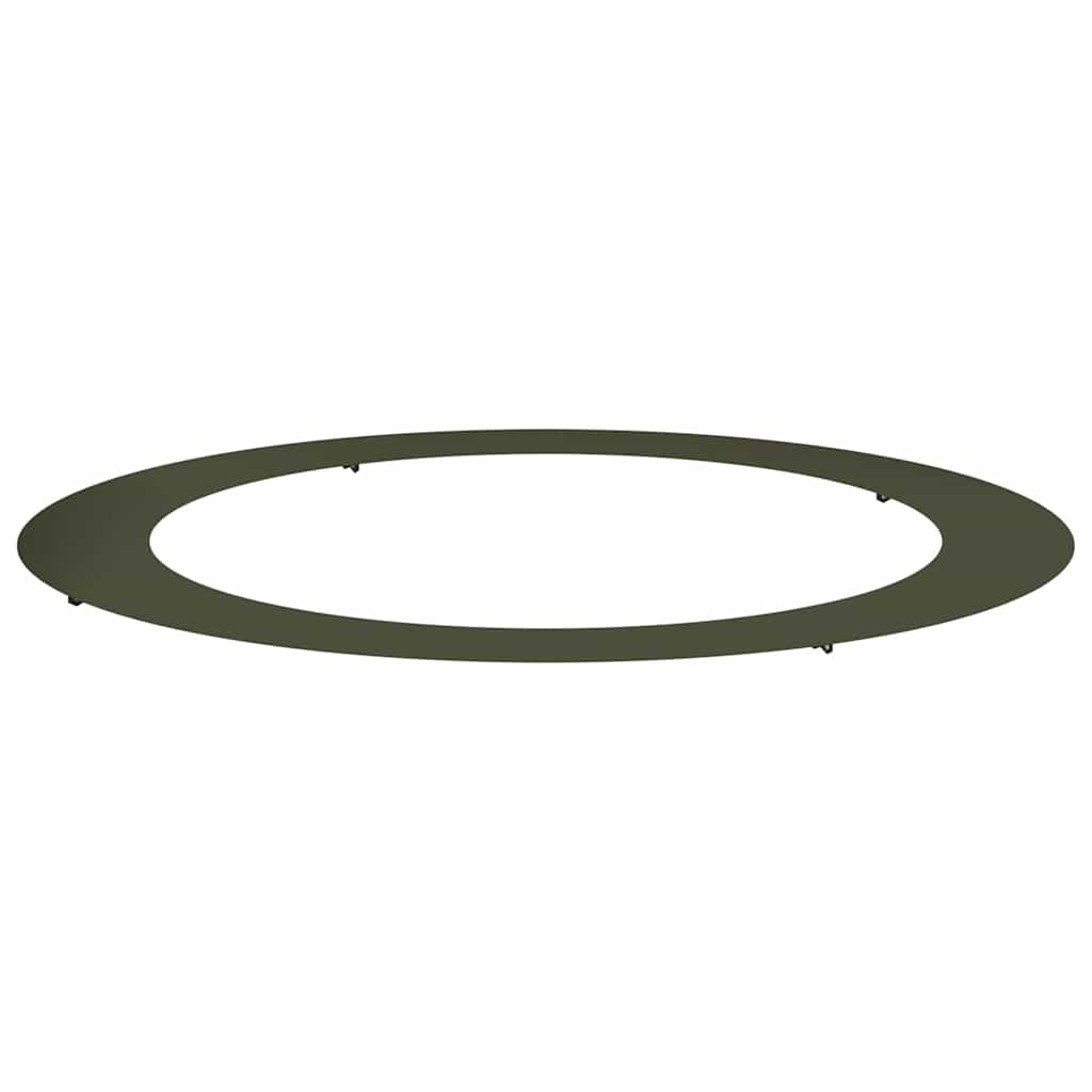 Flacher Baumring Olivgrün Ø90 / 120 cm Stahl