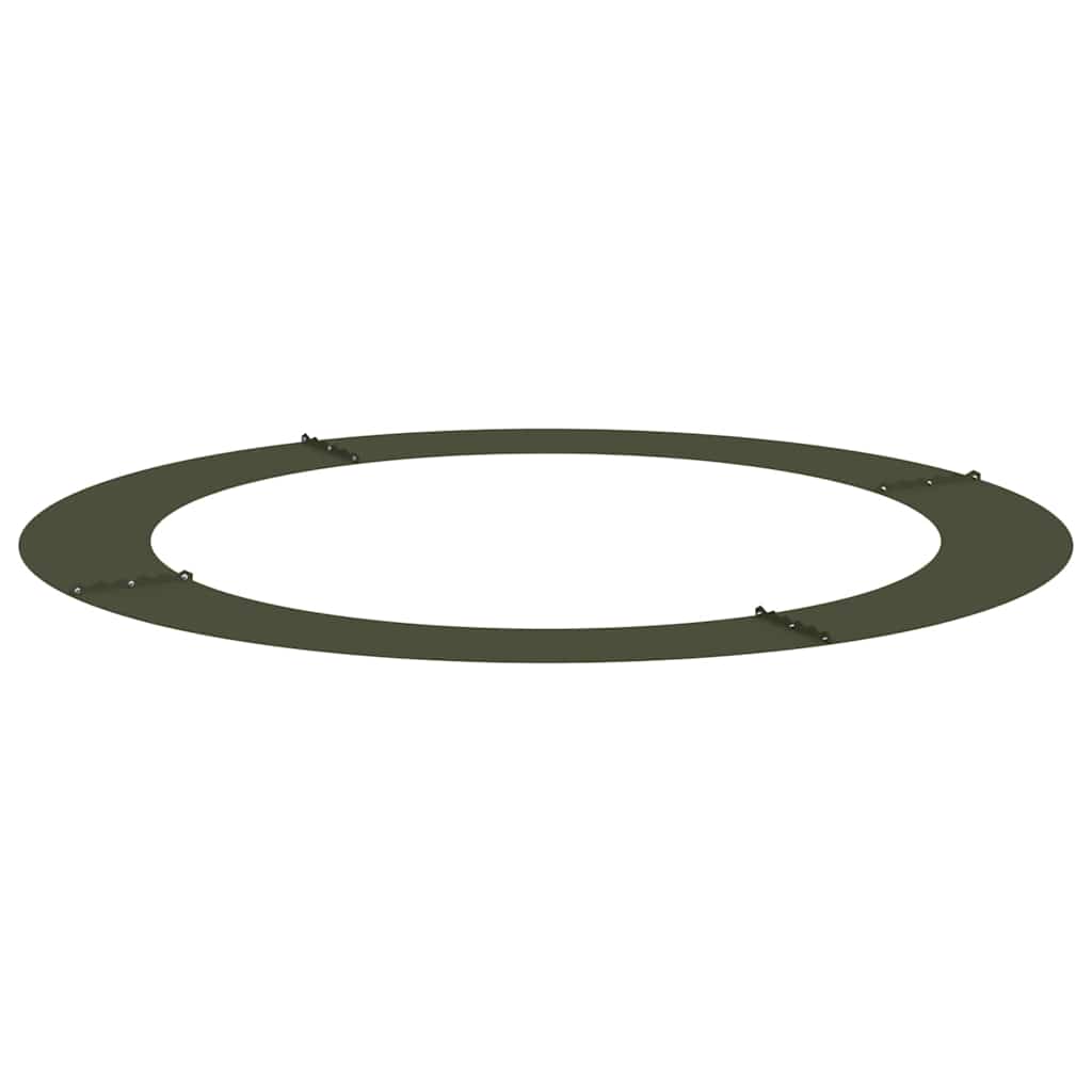 Flacher Baumring Olivgrün Ø90 / 120 cm Stahl