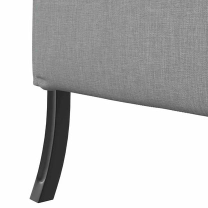 Hoher Rücken Sofa Hellgrau 109 x 56 x 121 cm Stoff