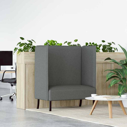 Hoher Rücken Sofa Dunkelgrau 109 x 56 x 121 cm Stoff