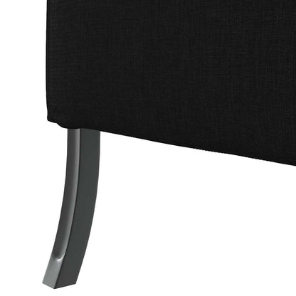 Hoher Rücken Sofa Schwarz 109 x 56 x 121 cm Stoff