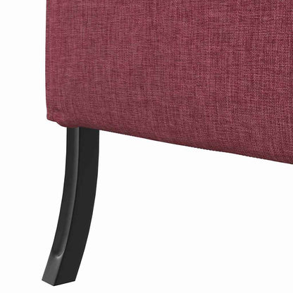 Hoher Rücken Sofa Weinrot 109 x 56 x 121 cm Stoff