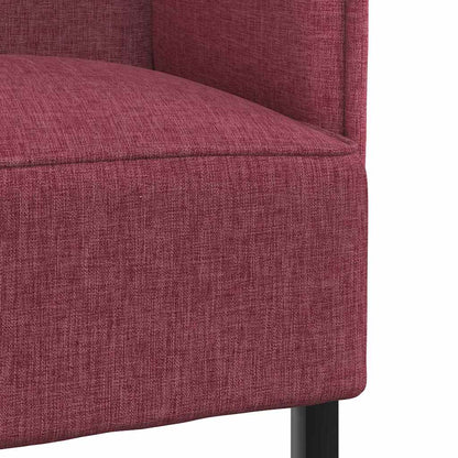Hoher Rücken Sofa Weinrot 109 x 56 x 121 cm Stoff
