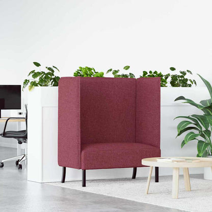 Hoher Rücken Sofa Weinrot 109 x 56 x 121 cm Stoff