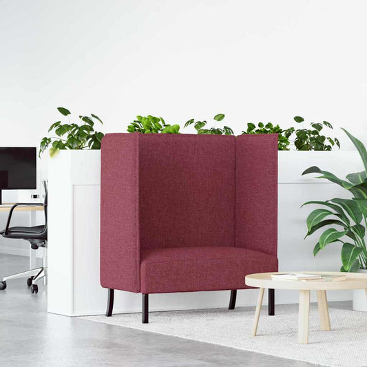 Hoher Rücken Sofa Weinrot 109 x 56 x 121 cm Stoff