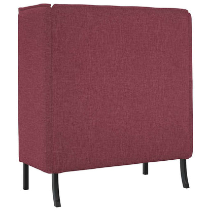 Hoher Rücken Sofa Weinrot 109 x 56 x 121 cm Stoff