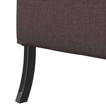 Hoher Rücken Sofa Dunkelbraun 109 x 56 x 121 cm Stoff