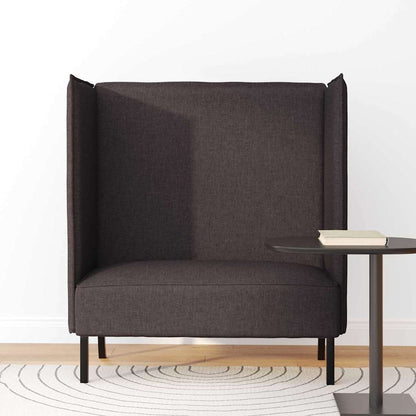Hoher Rücken Sofa Dunkelbraun 109 x 56 x 121 cm Stoff