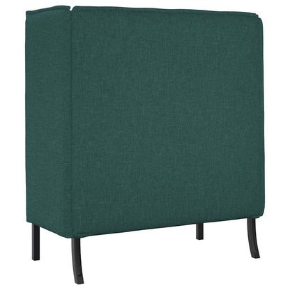 Hoher Rücken Sofa Dunkelgrün 109 x 56 x 121 cm Stoff