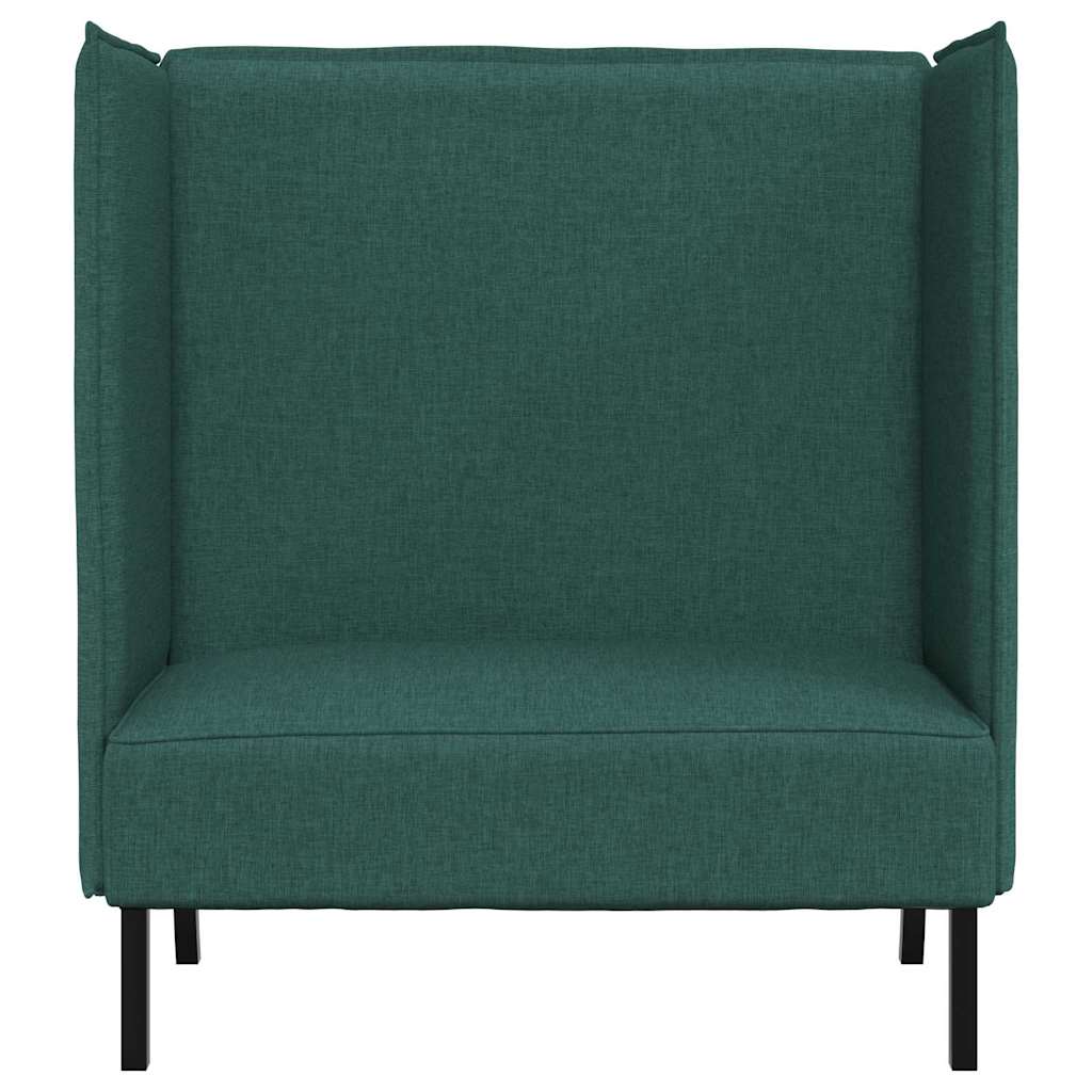 Hoher Rücken Sofa Dunkelgrün 109 x 56 x 121 cm Stoff