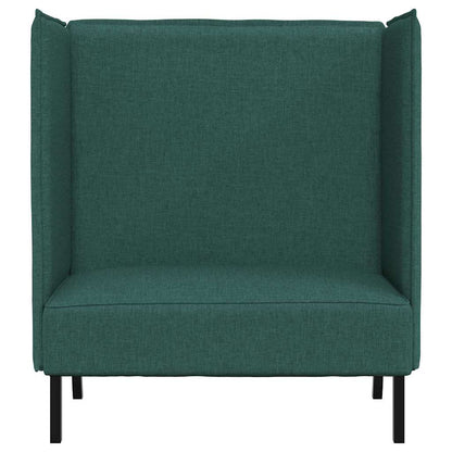 Hoher Rücken Sofa Dunkelgrün 109 x 56 x 121 cm Stoff