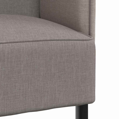 Hoher Rücken Sofa Taupe 109 x 56 x 121 cm Stoff