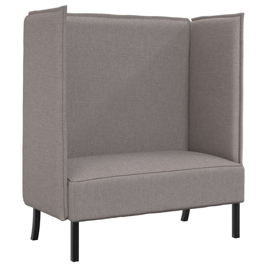 Hoher Rücken Sofa Taupe 109 x 56 x 121 cm Stoff