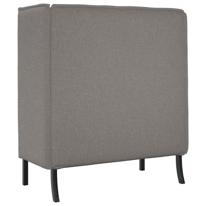 Hoher Rücken Sofa Taupe 109 x 56 x 121 cm Stoff