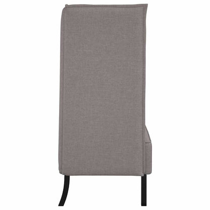 Hoher Rücken Sofa Taupe 109 x 56 x 121 cm Stoff
