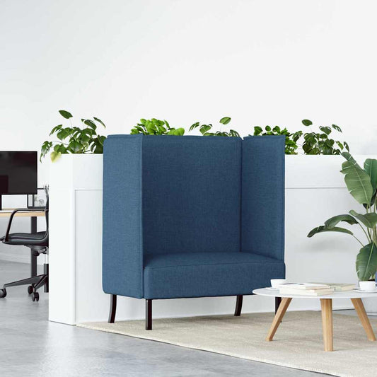 Hoher Rücken Sofa Blau 109 x 56 x 121 cm Stoff