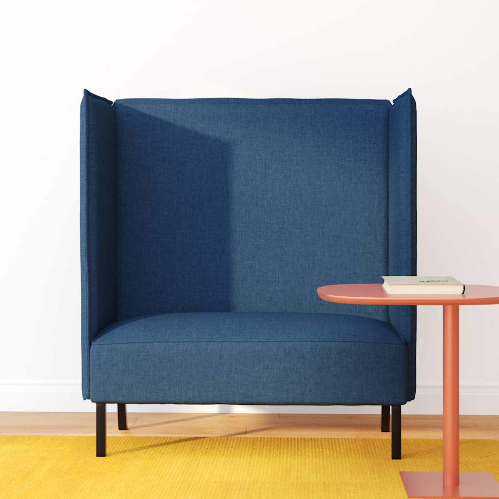 Hoher Rücken Sofa Blau 109 x 56 x 121 cm Stoff
