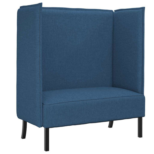 Hoher Rücken Sofa Blau 109 x 56 x 121 cm Stoff