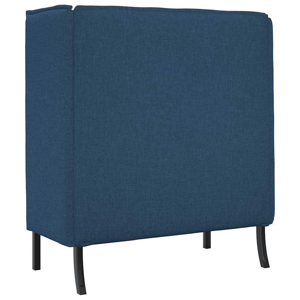 Hoher Rücken Sofa Blau 109 x 56 x 121 cm Stoff