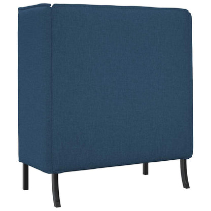 Hoher Rücken Sofa Blau 109 x 56 x 121 cm Stoff