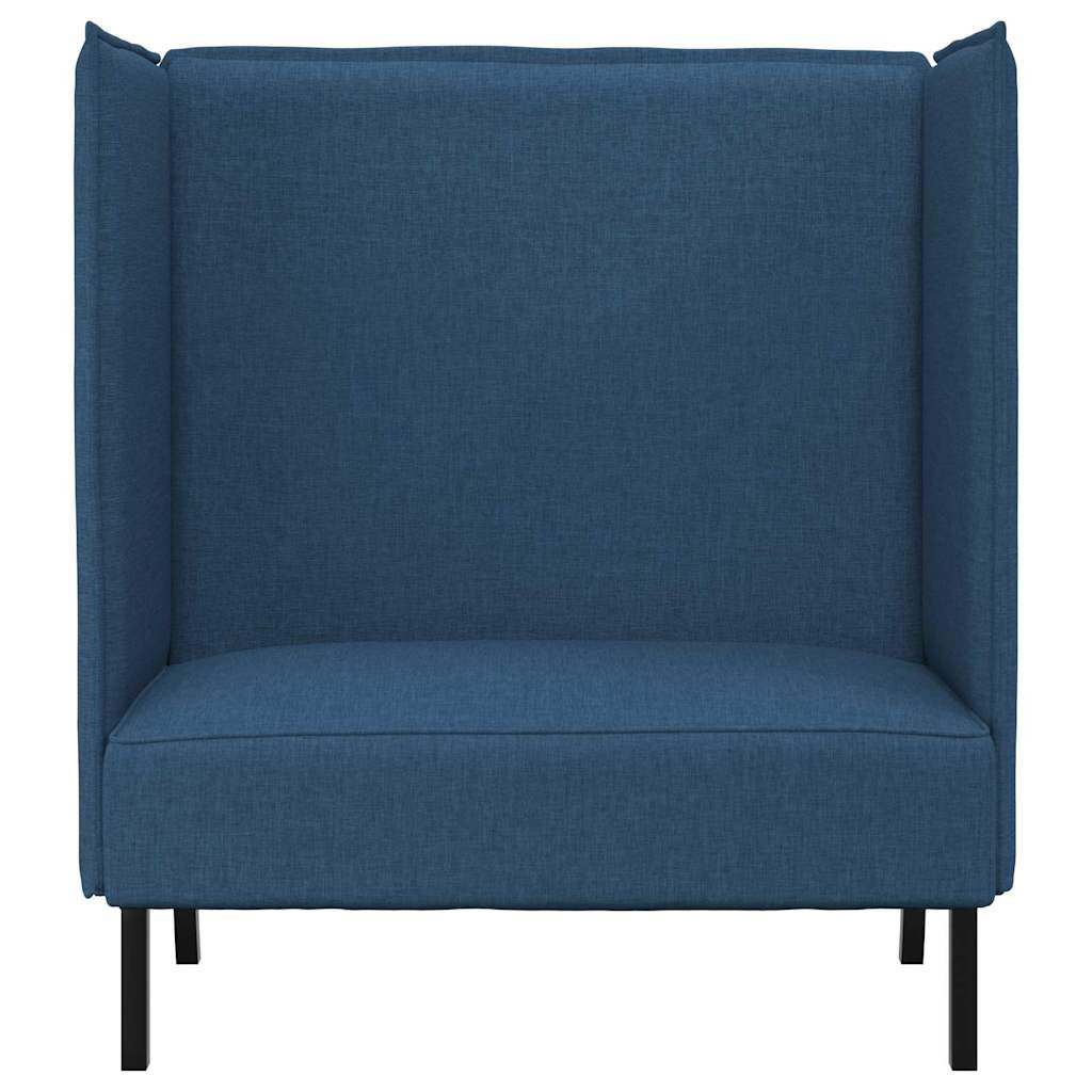 Hoher Rücken Sofa Blau 109 x 56 x 121 cm Stoff