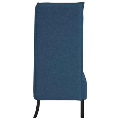 Hoher Rücken Sofa Blau 109 x 56 x 121 cm Stoff