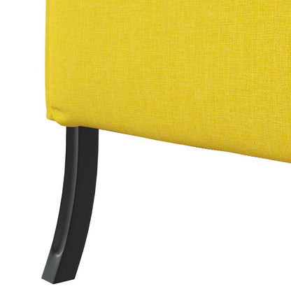 Hoher Rücken Sofa Hellgelb 109 x 56 x 121 cm Stoff