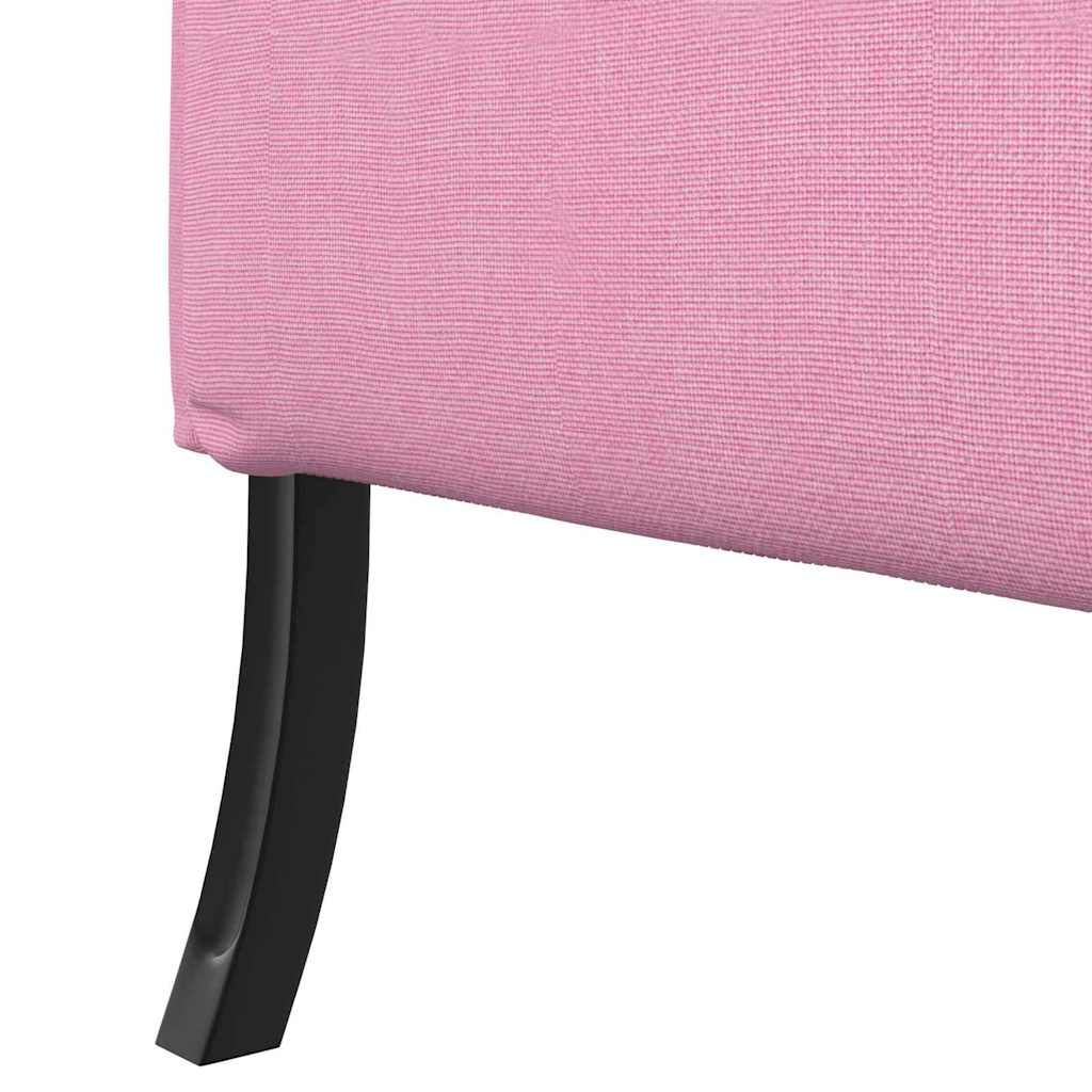 Hoher Rücken Sofa Rosa 109 x 56 x 121 cm Stoff