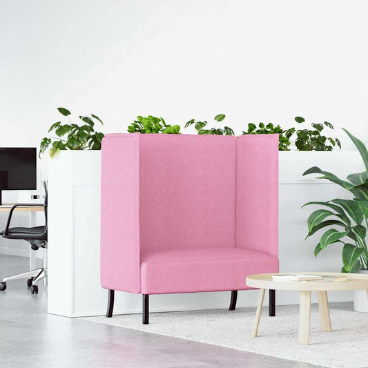 Hoher Rücken Sofa Rosa 109 x 56 x 121 cm Stoff