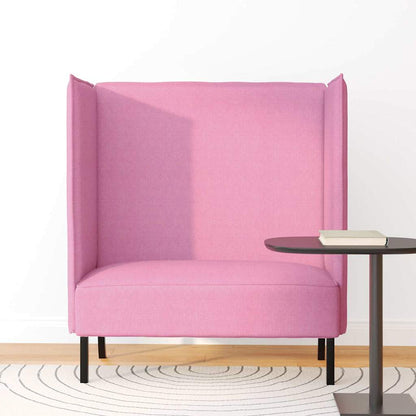 Hoher Rücken Sofa Rosa 109 x 56 x 121 cm Stoff