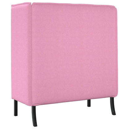 Hoher Rücken Sofa Rosa 109 x 56 x 121 cm Stoff