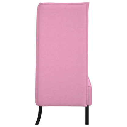 Hoher Rücken Sofa Rosa 109 x 56 x 121 cm Stoff
