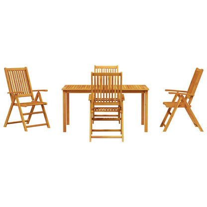 Garten Essgruppe 5 pcs Braun Akazie Massivholz