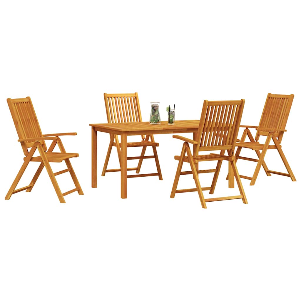 Garten Essgruppe 5 pcs Braun Akazie Massivholz