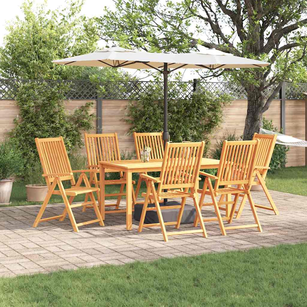 Garten Essgruppe 7 pcs Braun Akazie Massivholz